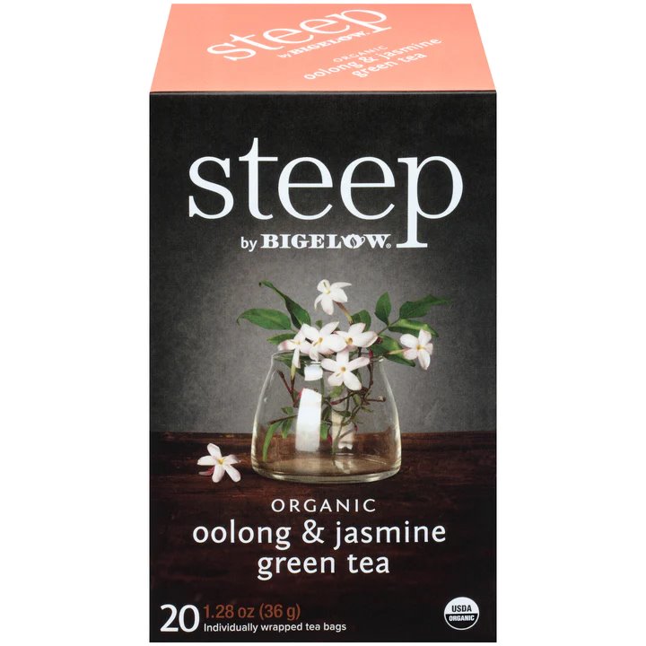 Steep Tea Organic Oolong & Jasmine Green 20ct thumbnail