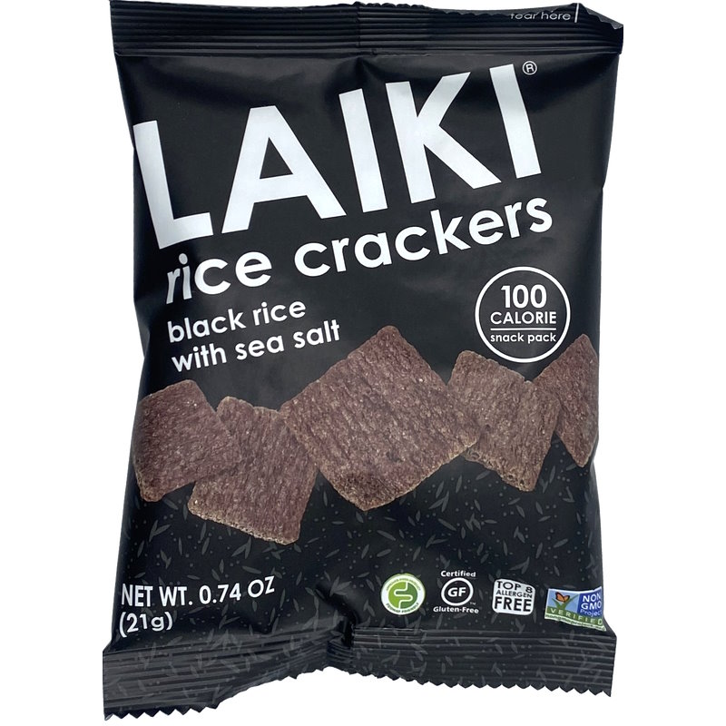 Laiki Rice Crackers Black 0.74oz 12ct thumbnail