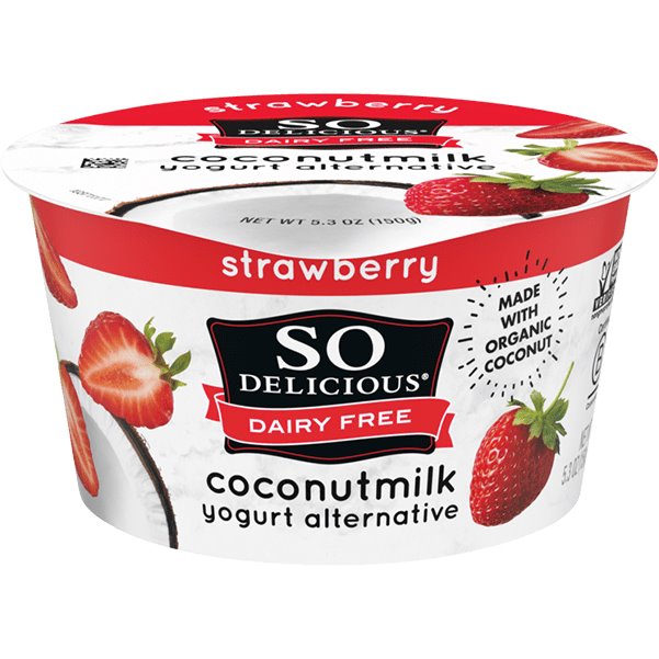SO Delicious Dairy Free Strawberry Yogurt 5.3oz thumbnail