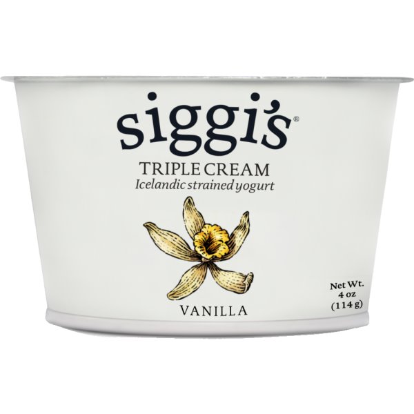 Siggi's Triple Cream Yogurt Vanilla 4oz 12ct thumbnail