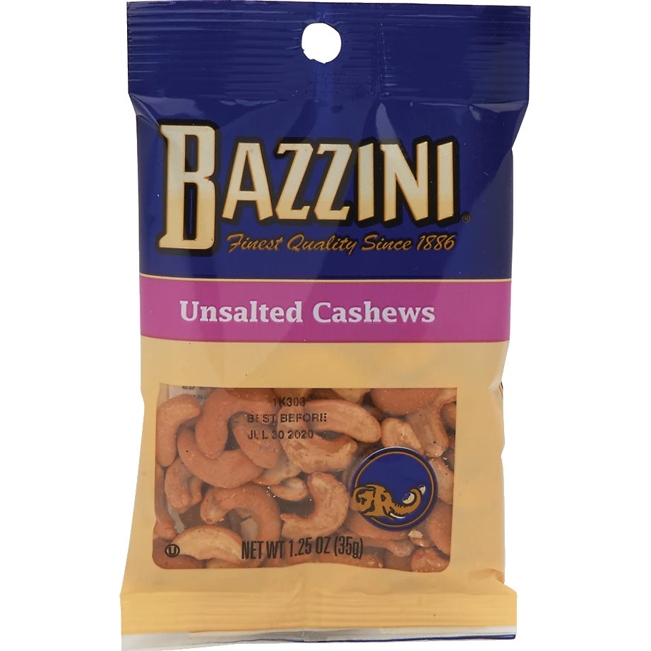 Bazzini Roasted Unsalted Cashews 12ct thumbnail