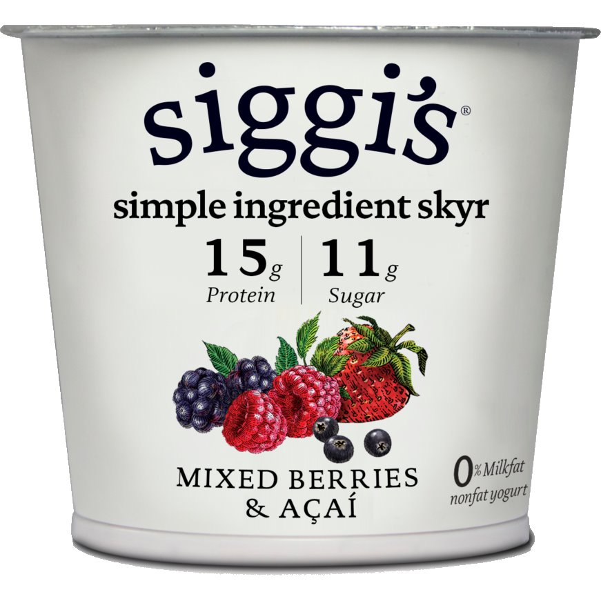 Siggi's 0% Acai Mixed Berry Yogurt 12ct thumbnail