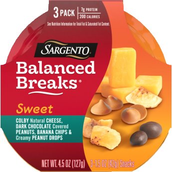 Sargento Balance Breaks Colby/Chocolate Peanuts/PB Banana thumbnail