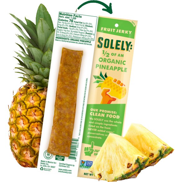 Solely Organic Pineapple Jerky thumbnail