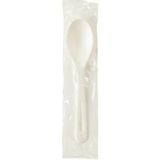 Medium Weight Compostable Wrapped Spoon 750ct thumbnail