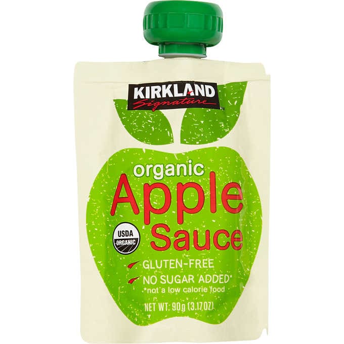 Kirkland Organic Applesauce Pouch 3.17oz thumbnail