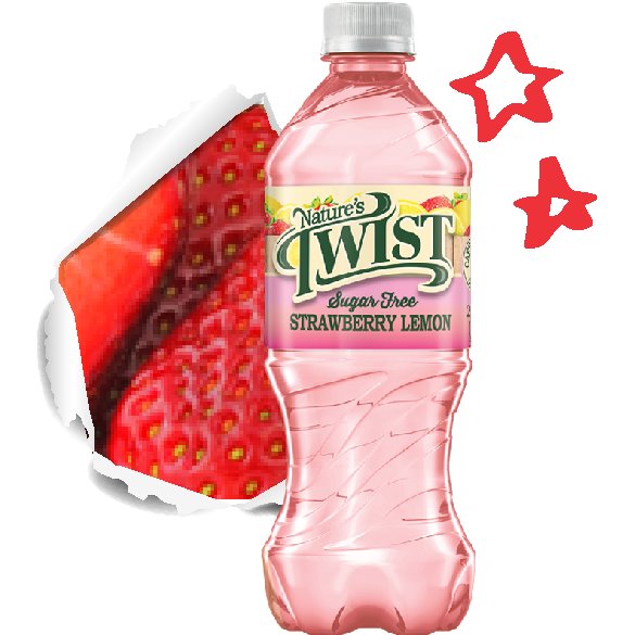 Nature's Twist Strawberry Lemon 16.9 oz - SH1 C thumbnail