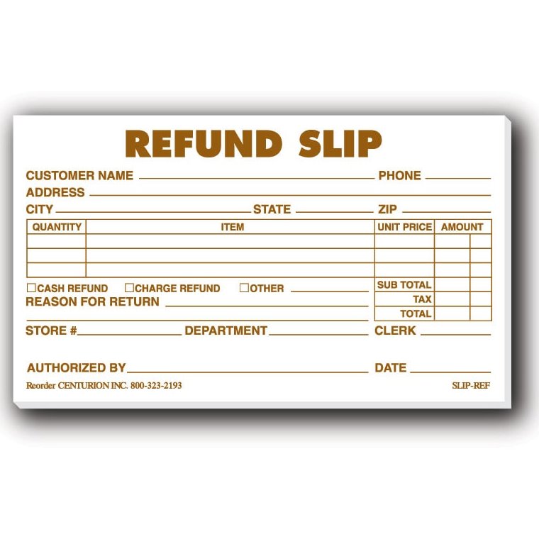 Refund - Note Pad 4 1/4" x 5 1/2" thumbnail