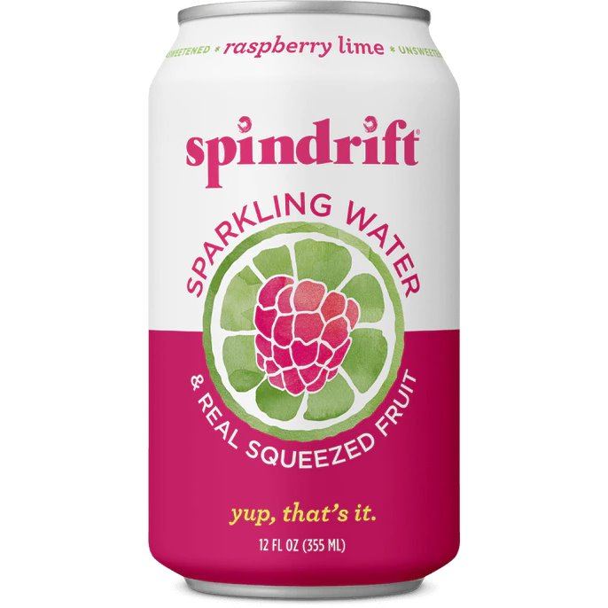 Spindrift Sparkling Water Raspberry Lime 12oz thumbnail