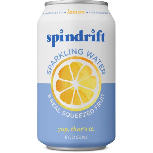 Spindrift Sparkling Lemon 12oz thumbnail