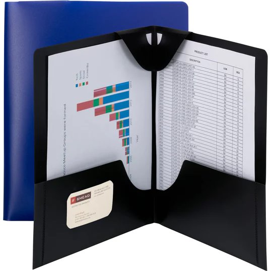 Smead Lockit Two Pocket Folder 25/Box thumbnail