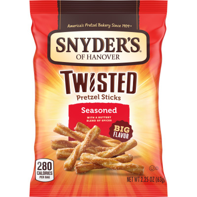 Snyder's Seasoned Twisted Pretzel Sticks 2.25oz thumbnail