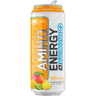 Amino Energy Sparkling Mango Pineapple Lime 12oz thumbnail