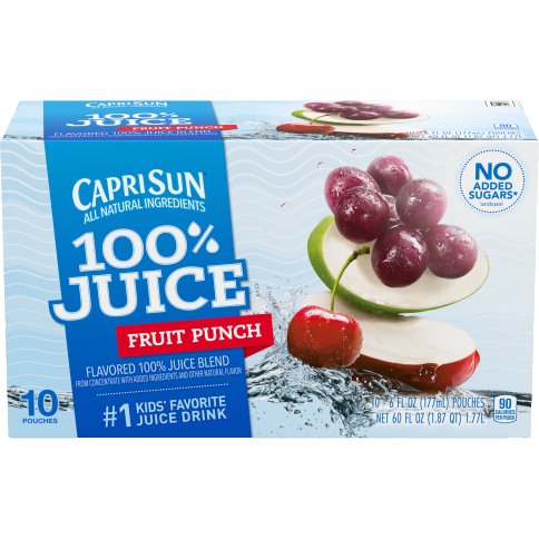 Capri Sun 100% Juice Fruit Dive 4/10ct thumbnail