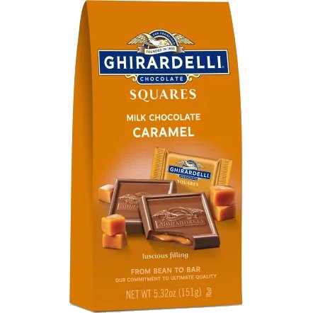 Ghirardelli Milk Chocolate Caramel Squares 5.3oz Bag thumbnail
