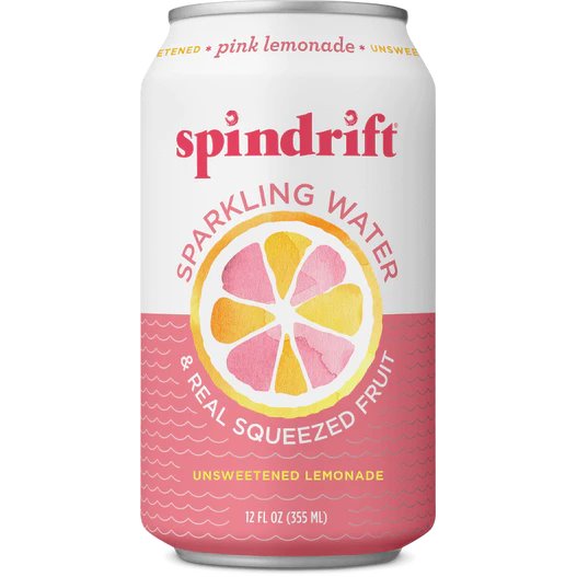 Spindrift Sparkling Water Pink Lemonade 12oz Can thumbnail