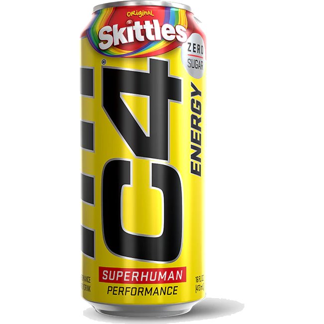 C4 Energy Drink Skittles 16oz thumbnail