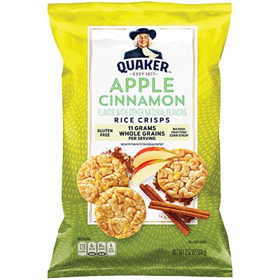 Quaker Apple Cinnamon Rice Crisps 0.91oz thumbnail