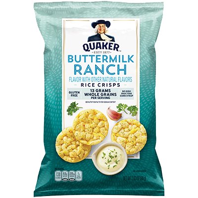 Quaker Rice Crisps Buttermilk Ranch 3.5oz thumbnail