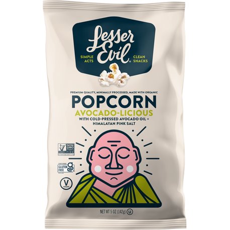 Lesser Evil Avocado Licious Popcorn 4.6oz Bag thumbnail