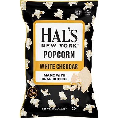 HAL'S WHITE CHEDDAR POPCORN .90 OZ thumbnail