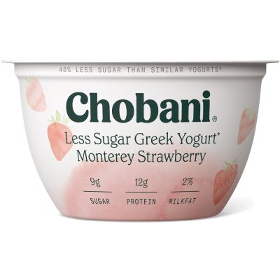 Chobani Less Sugar Monterey Strawberry 5.3oz thumbnail