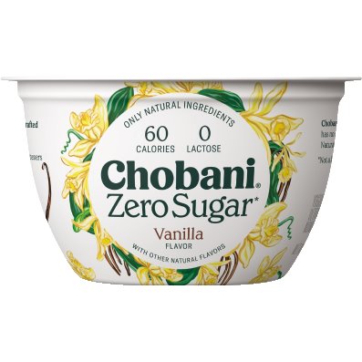 Chobani Greek Vanilla 0% 5.3oz Cup thumbnail