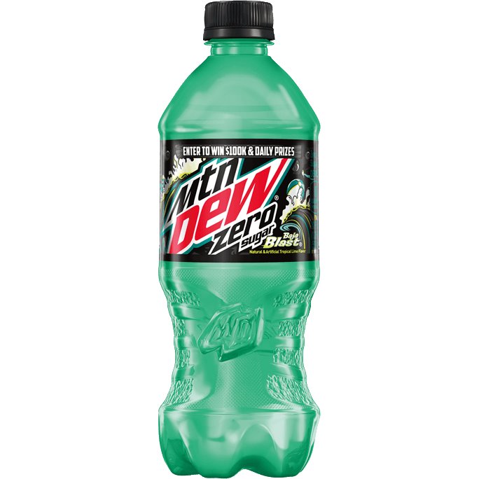 Mountain Dew Baja Blast Zero 20oz Bottle thumbnail