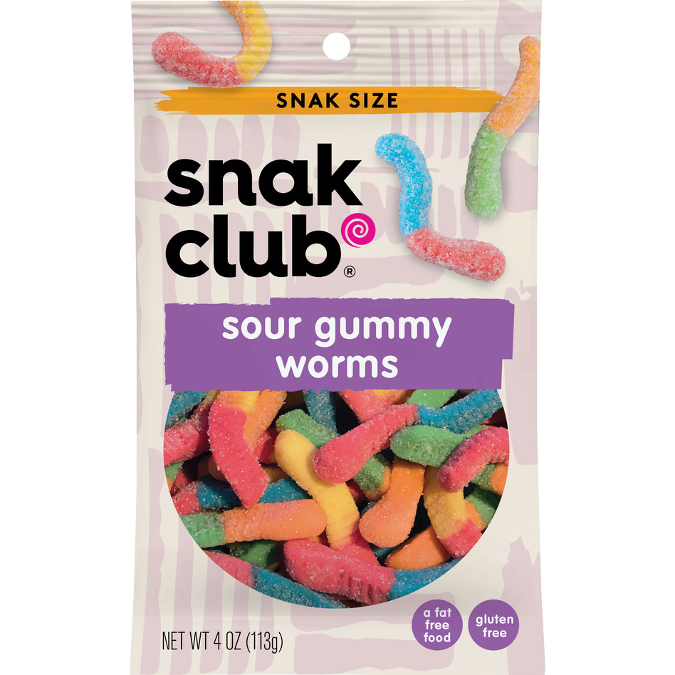 Snak Club Sour Gummy Worms thumbnail