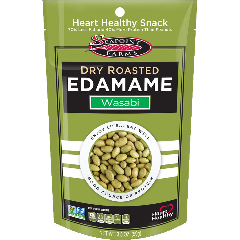 Seapoint Farms Spicy Edamame Wasabi 3.5oz thumbnail