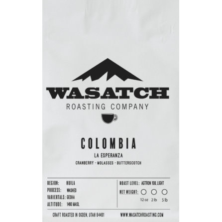 Wasatch Colombian Whole Bean 2lb thumbnail