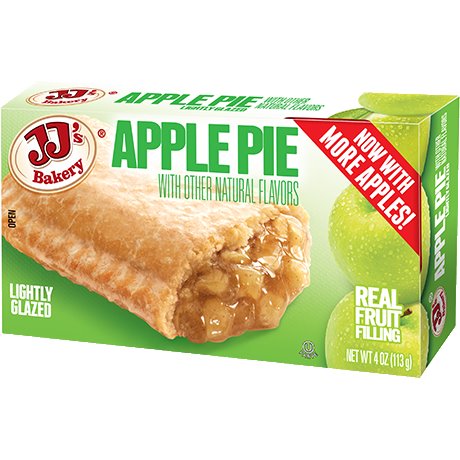 JJ's Bakery Lightly Glazed Apple Pie 4oz thumbnail