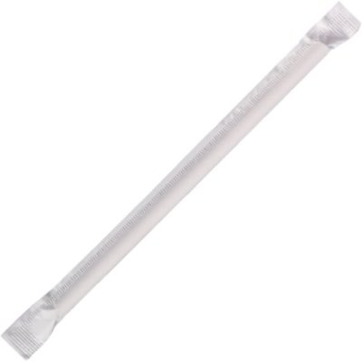 8.5" Straws Transparent Wrapped 40/50ct thumbnail