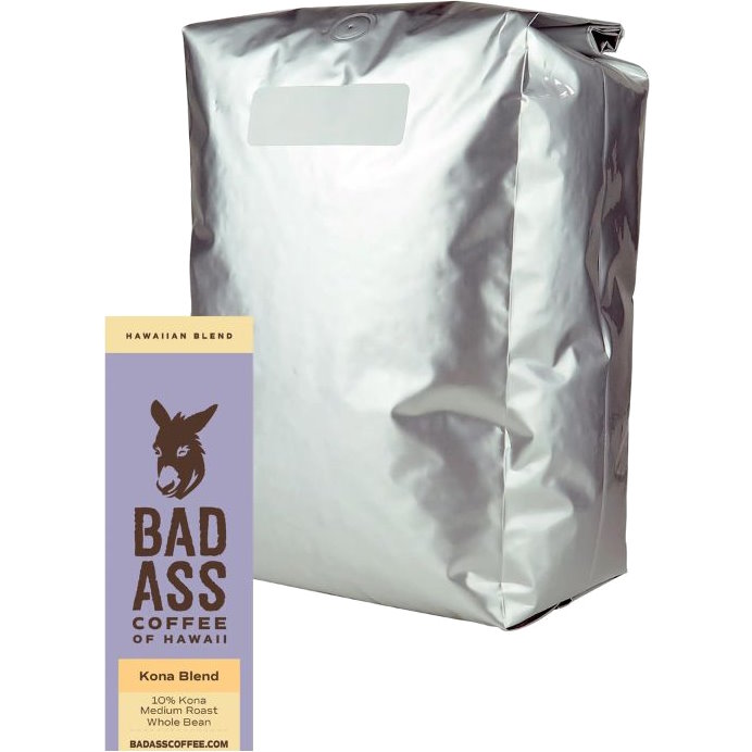 Bad Ass Coffee 10% Kona Blend 5lb Bag **S/O** thumbnail