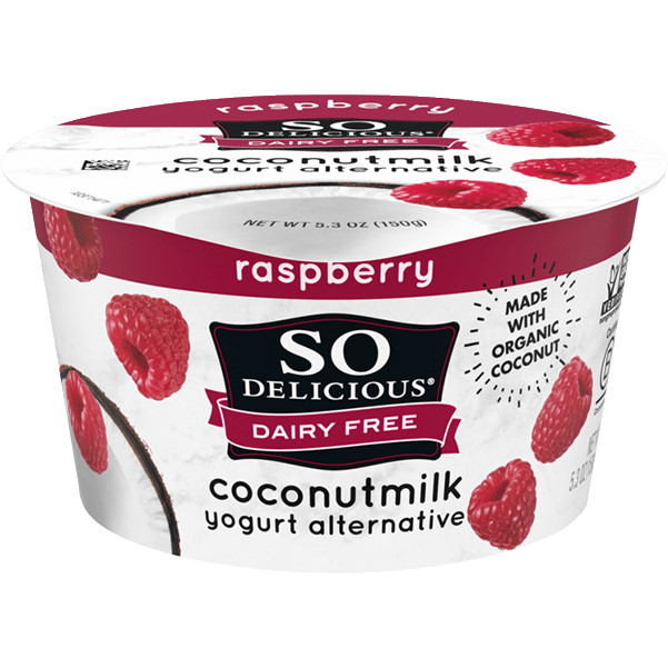 SO Delicious Dairy Free Raspberry Yogurt 5.3oz thumbnail
