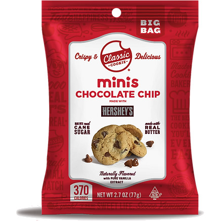 Classic Mini Chocolate Chip Cookies with Hershey 2.7oz thumbnail