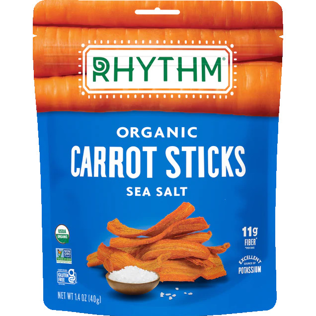 Rhythm Carrot Sticks Sea Salt 1.4oz Bag thumbnail