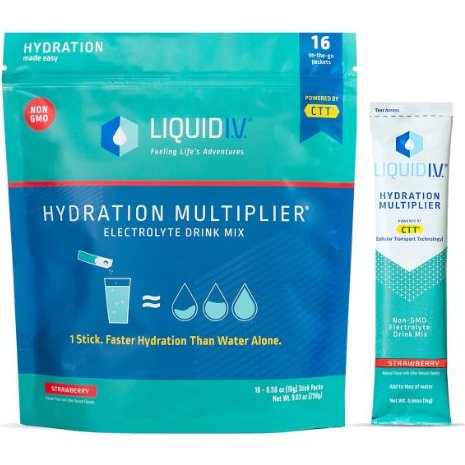 Liquid IV Hydration Multiplier Strawberry 0.56oz thumbnail