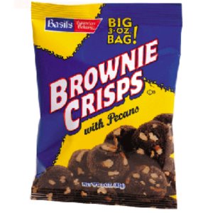 Basil's Brownie Crisps w/ Pecans 3oz thumbnail