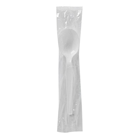 Wrapped Soup Spoon White Medium Weight 1000ct thumbnail