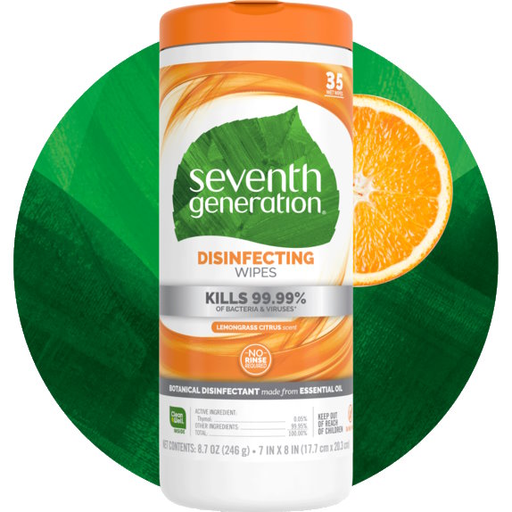 7th Generation Disinfecting Wipes 70ct thumbnail