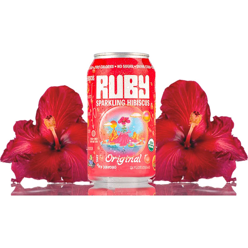 Ruby Hibiscus Sparkling Organic Unsweetened 12ct thumbnail