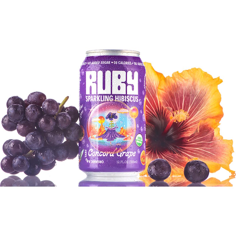 Ruby Hibiscus Sparkling Grape Organic 12ct thumbnail
