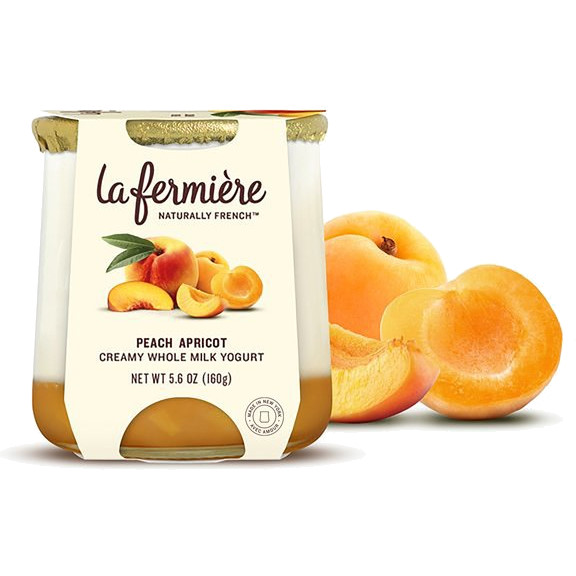 La Fermiere Yogurt Peach Apricot 5.6oz thumbnail