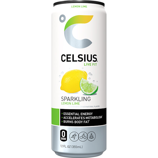 Celsius Sparkling Lemon Lime 12oz thumbnail