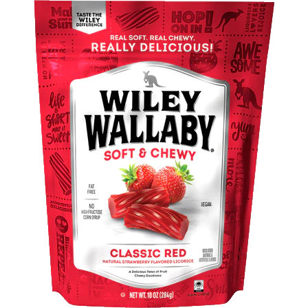Wiley Wallaby Licorice Strawberry 4oz thumbnail