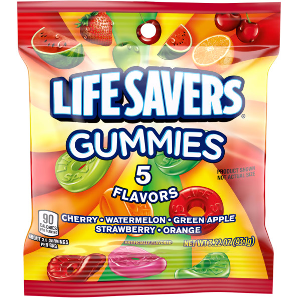 Lifesavers Gummies 5 Flavor 3.22oz Bag thumbnail