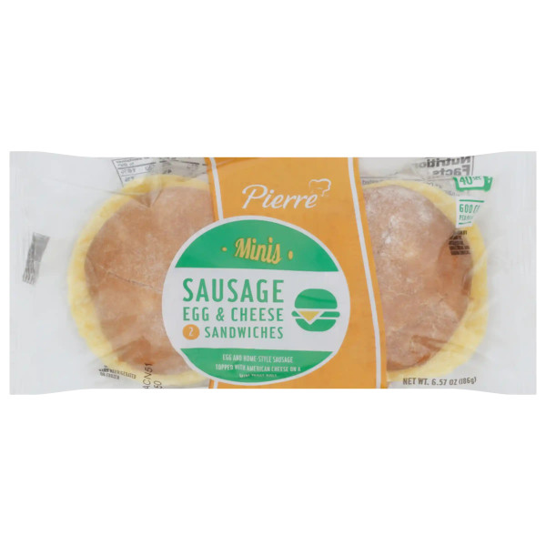 Pierre Minis Sausage Egg & Cheese Twins 6.57oz thumbnail