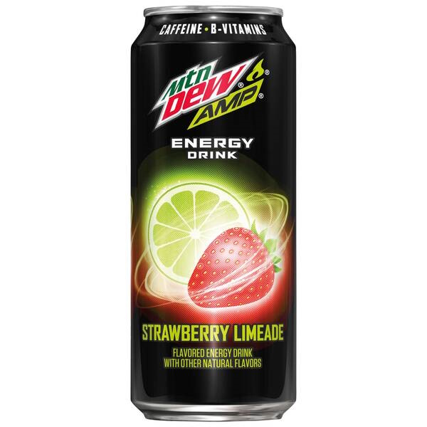 Mountain Dew AMP Strawberry Limeade 16oz thumbnail