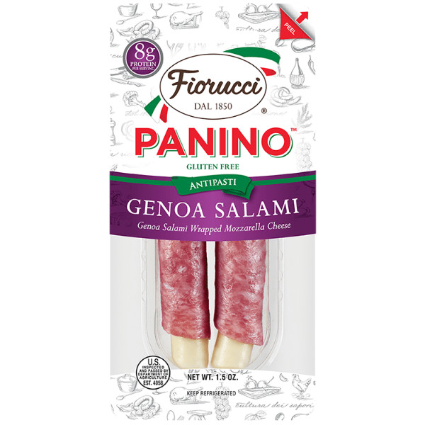 Fiorucci Panino Genoa Salami & Mozzarella 1.5oz thumbnail